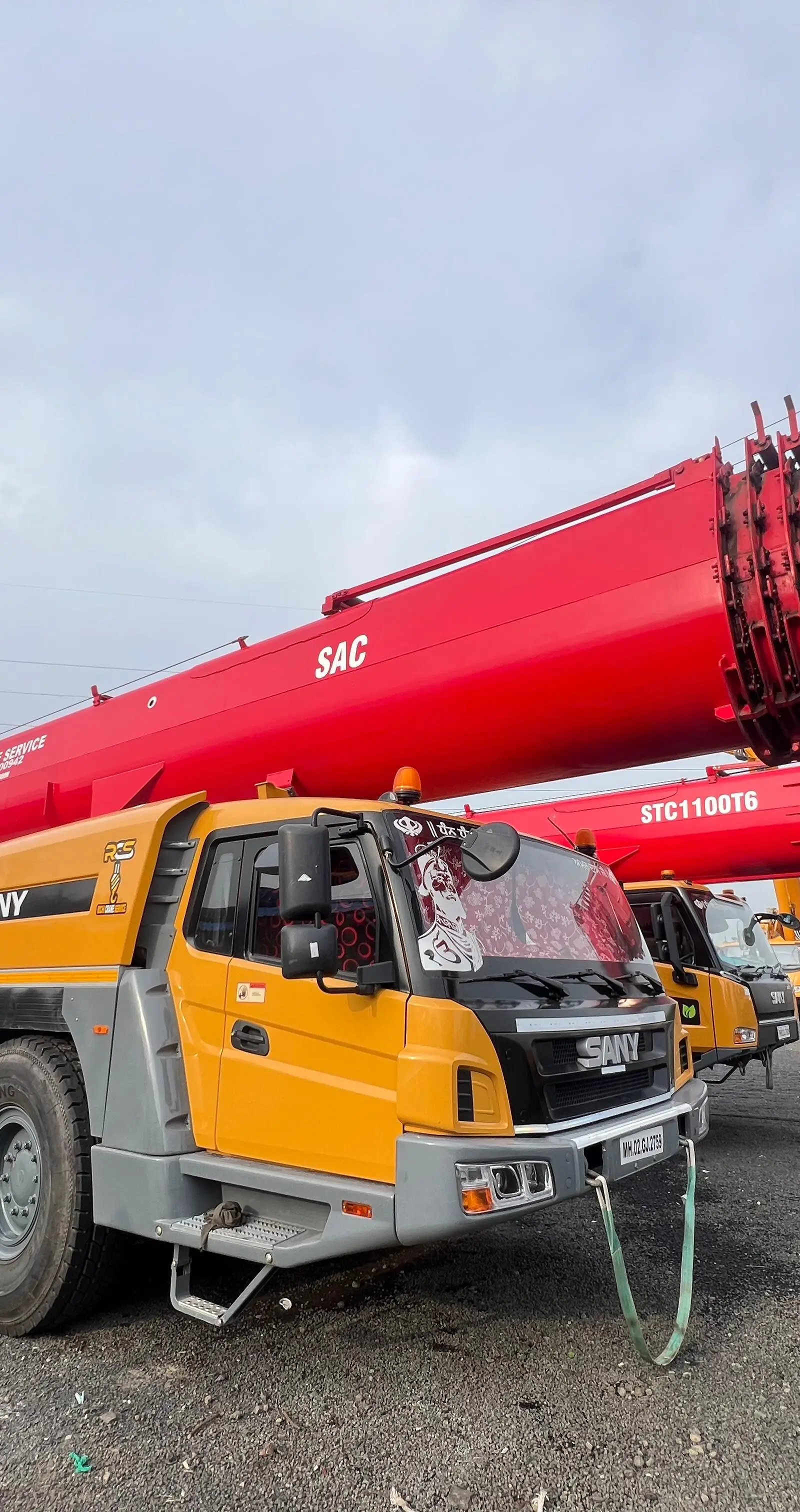 Heavy Lift Crane Fleet for Girder Launching Operation for highway bridge girder launching in dahod, gujarat for critical infrastructure development at Gujarat, India — Richi Crane Service India